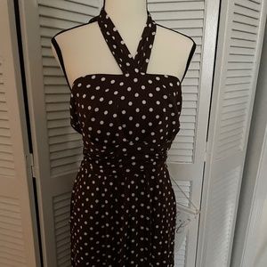 Plus size 2x . Polka dot maxi dress